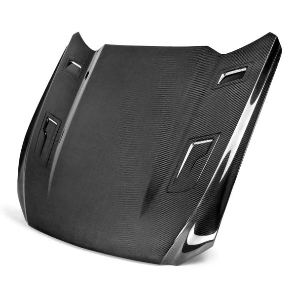 2018–2023 Ford Mustang Type-CJ Carbon Fiber Hood image 0
