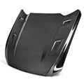 2018–2023 Ford Mustang Type-CJ Carbon Fiber Hood image 0