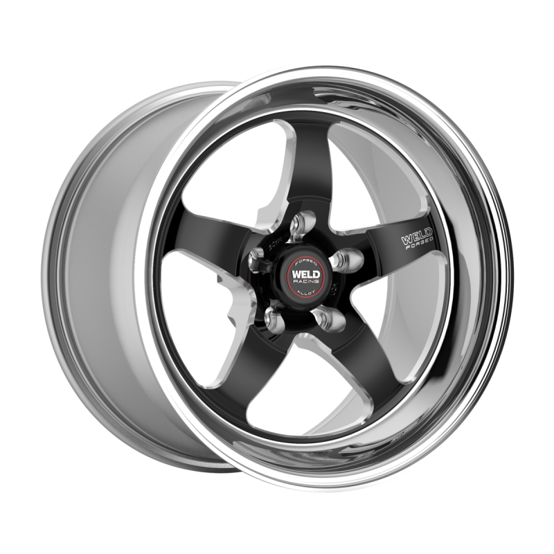 Weld S71 20x10 / 5x127 / 6.4 BS / 3.18 HB - Black Center - Polished Shell - Non-BL Wheel