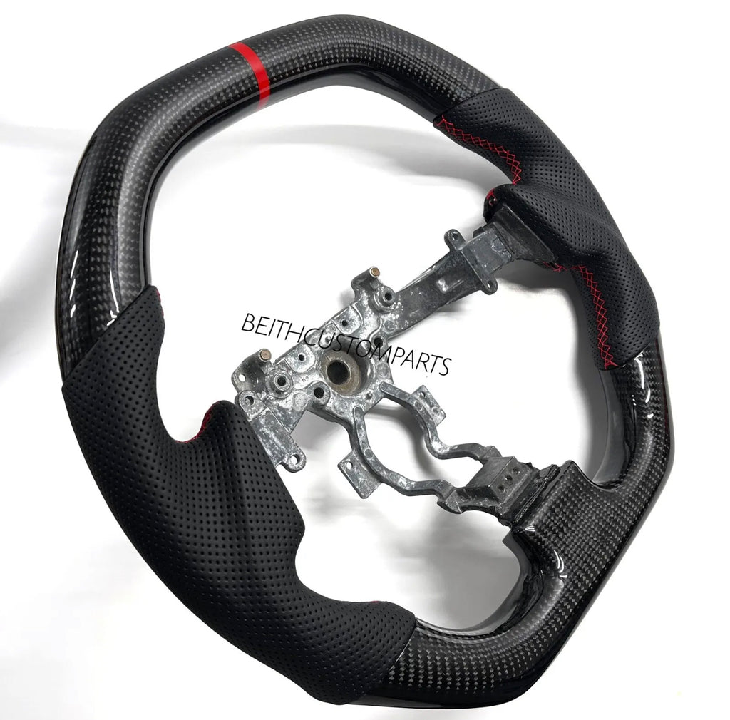 2008-2016 Nissan R35 GTR – Carbon – Red Stitching, Red Stripe