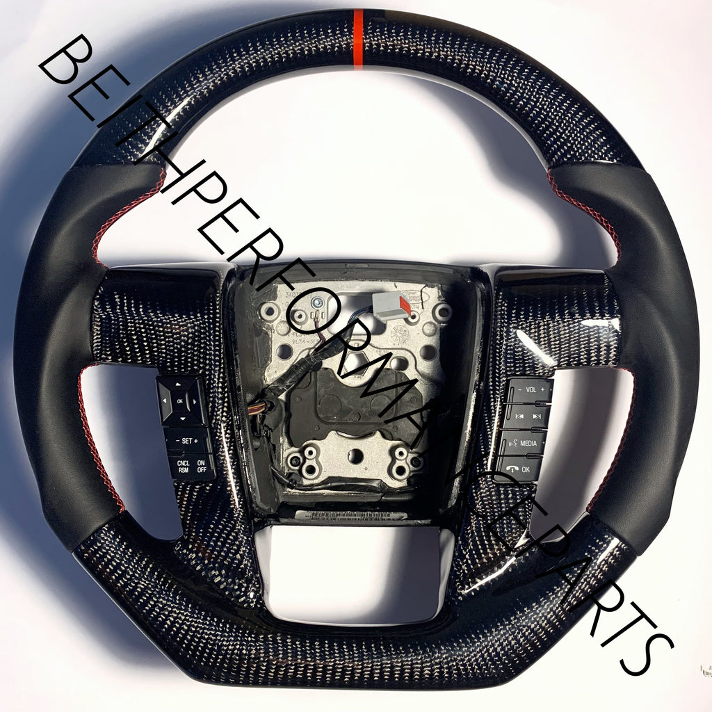 2011-2014 Ford Raptor – Carbon – Red Stitch, Red Stripe