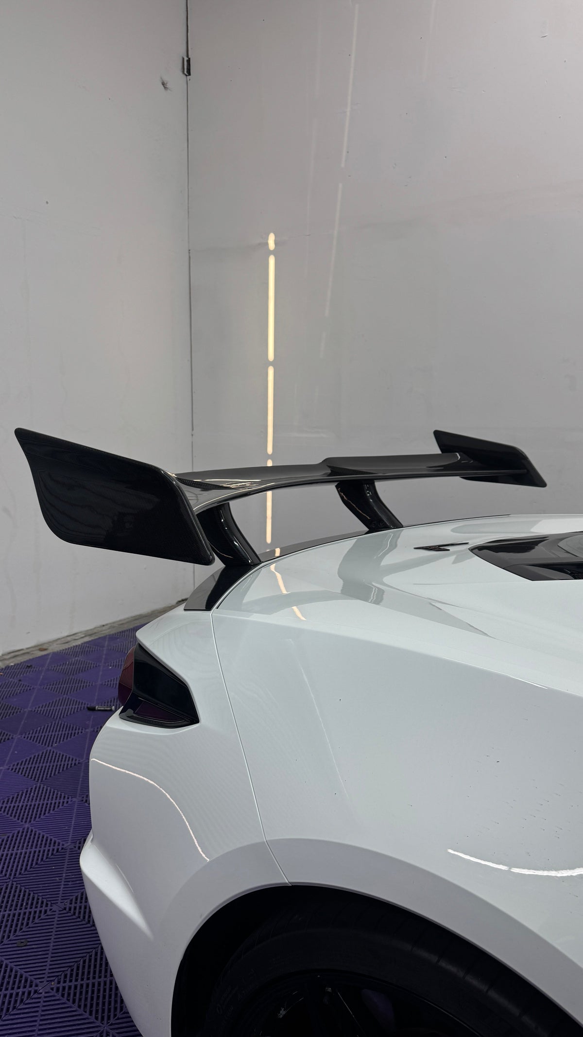 Type-ZR1 ZTK Carbon Fiber Rear Spoiler (1-Piece) for C8 Corvette Z06 / E-Ray (2023–2026)