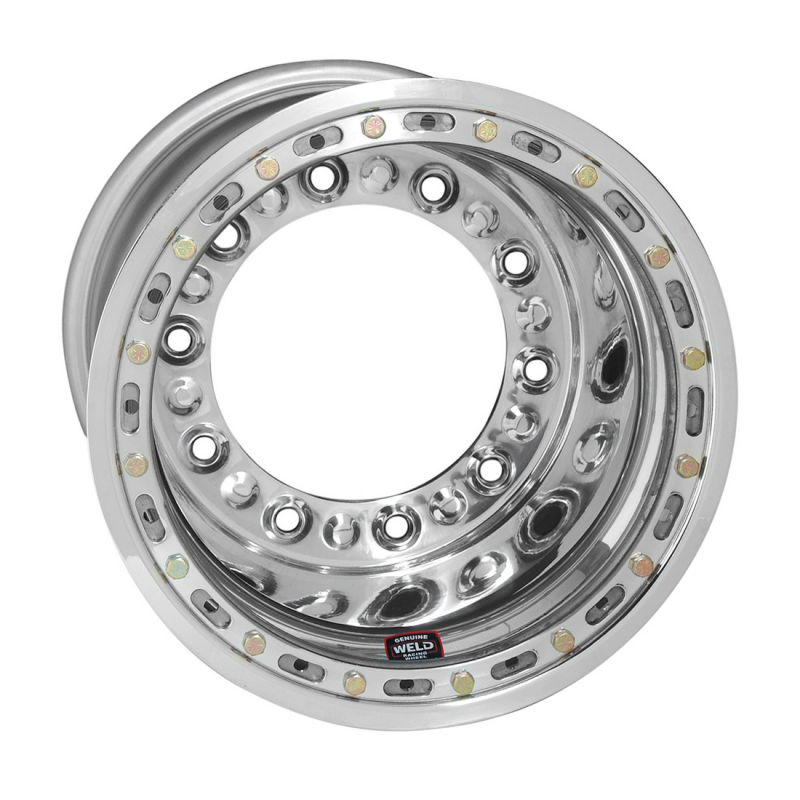 Weld Wide 5 HS 15x10 / 5x10.25 / 3 BS - Polished Shell - Polished OBL Wheel