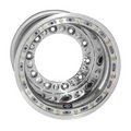 Weld Wide 5 HS 15x13 / 5x10.25 / 3 BS - Polished Shell - Black Mod OBL - Polished Cover Wheel