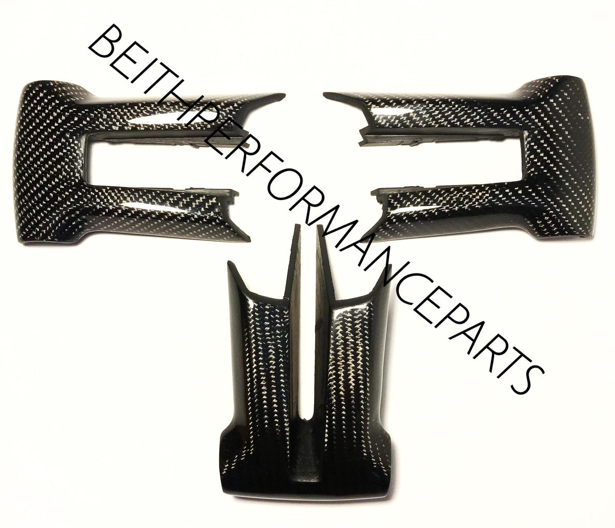 2011-14 Mustang Genuine Carbon Fiber Steering Wheel Bezel Kit