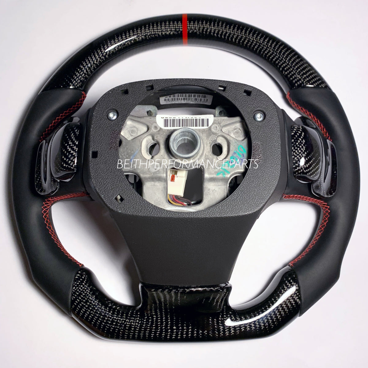 2006-2013 Chevrolet Corvette – Carbon – Red Stitch, Red Stripe