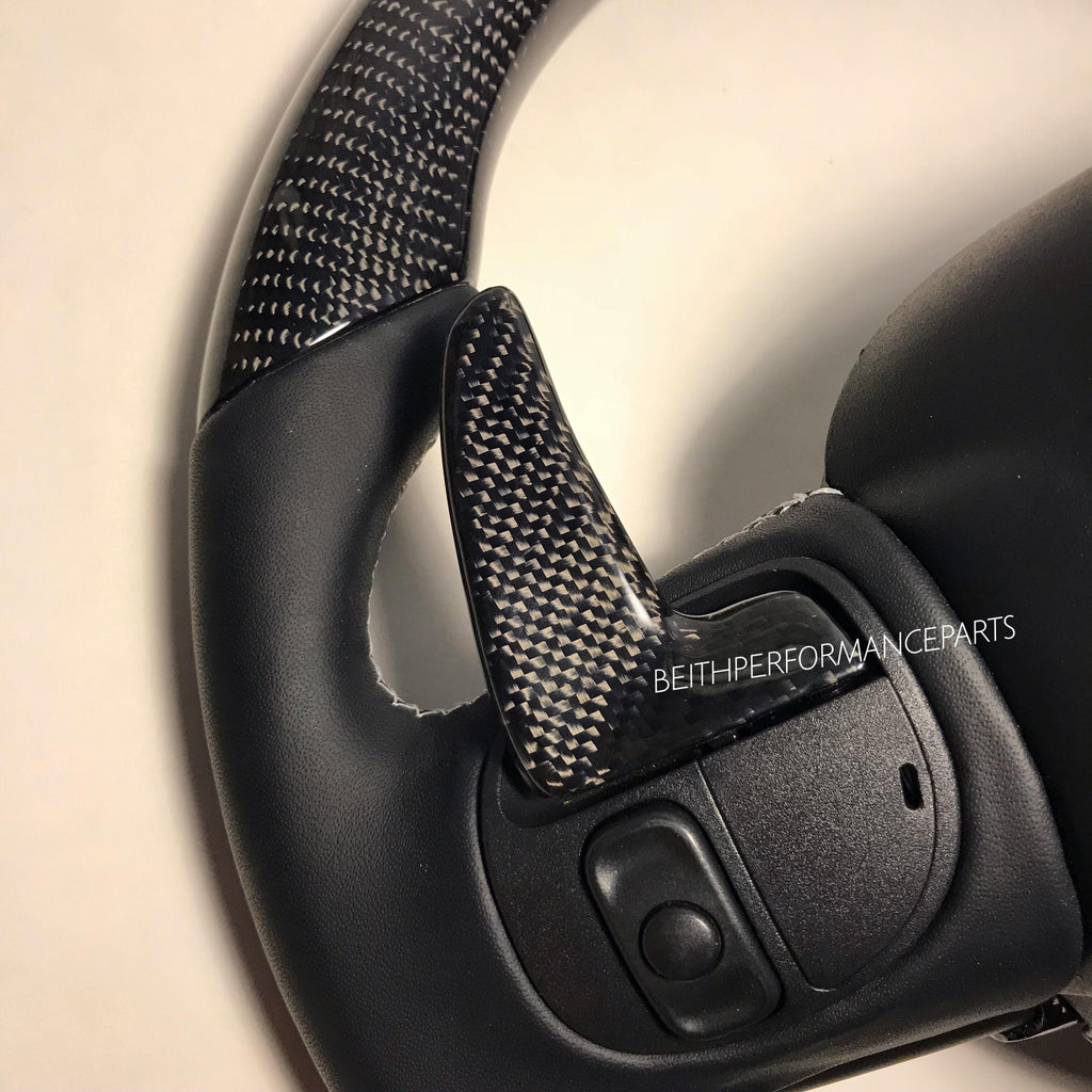 2015+ Dodge Charger/Challenger – Carbon – Grey Stitching , Grey Stripe