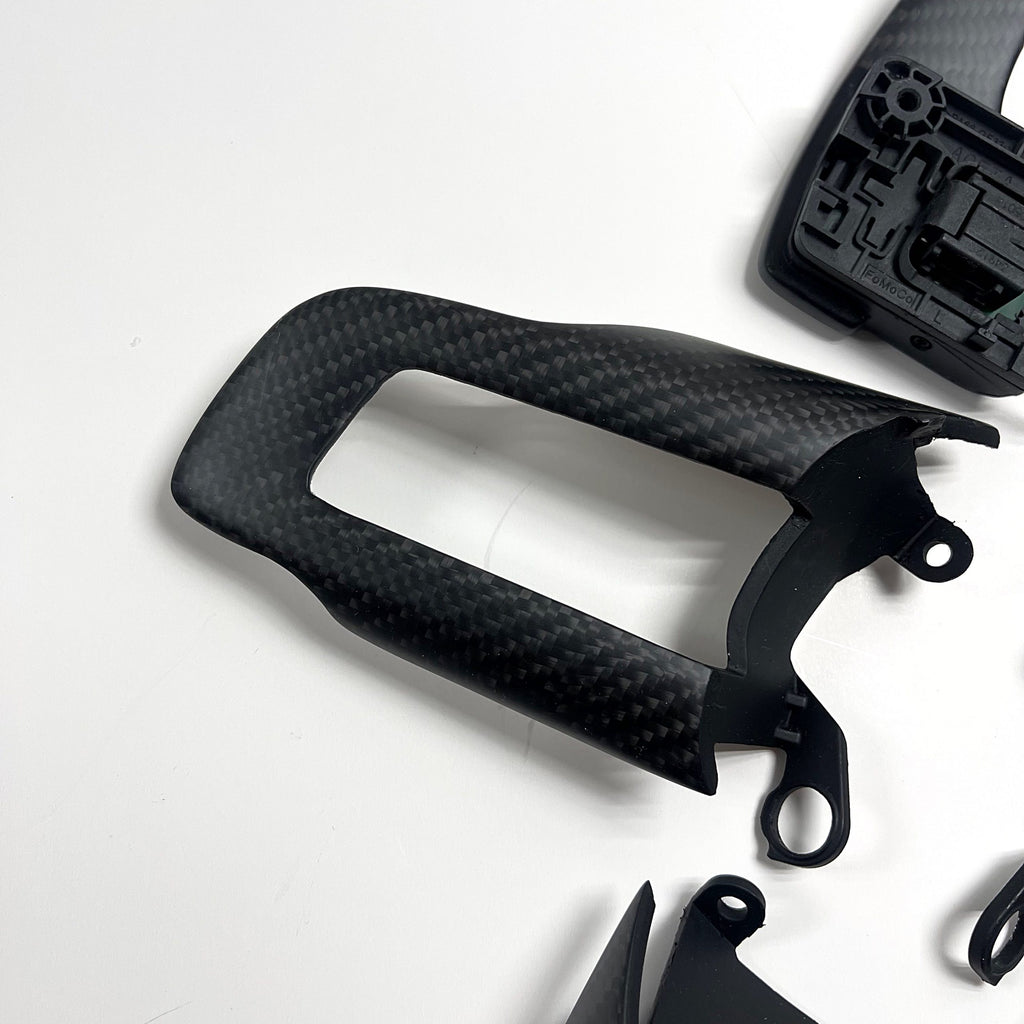 2015+ Ford Mustang – Matte Carbon Trim + Paddles