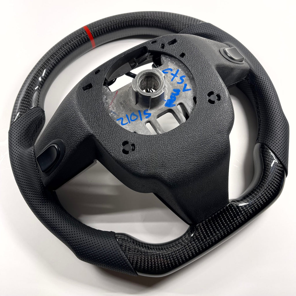 2009-2015 Cadillac CTS-V – Carbon – Black Stitching, Red Stripe