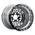 Weld RPM 15x10 / 5x4.75 / 3 BS / 3.18 HB - Black Center - Polished Shell - Black DBL MT Wheel