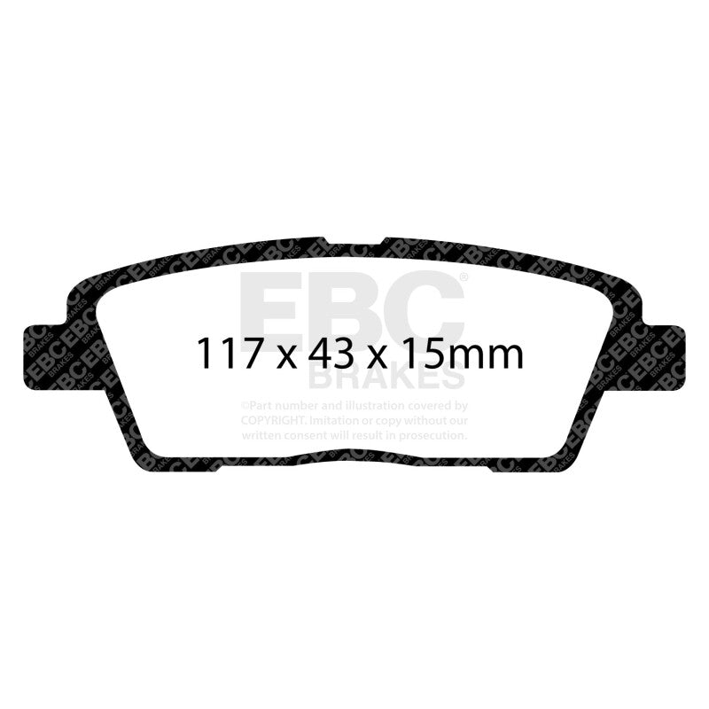 EBC 10-11 Hyundai Genesis 3.8 Yellowstuff Rear Brake Pads