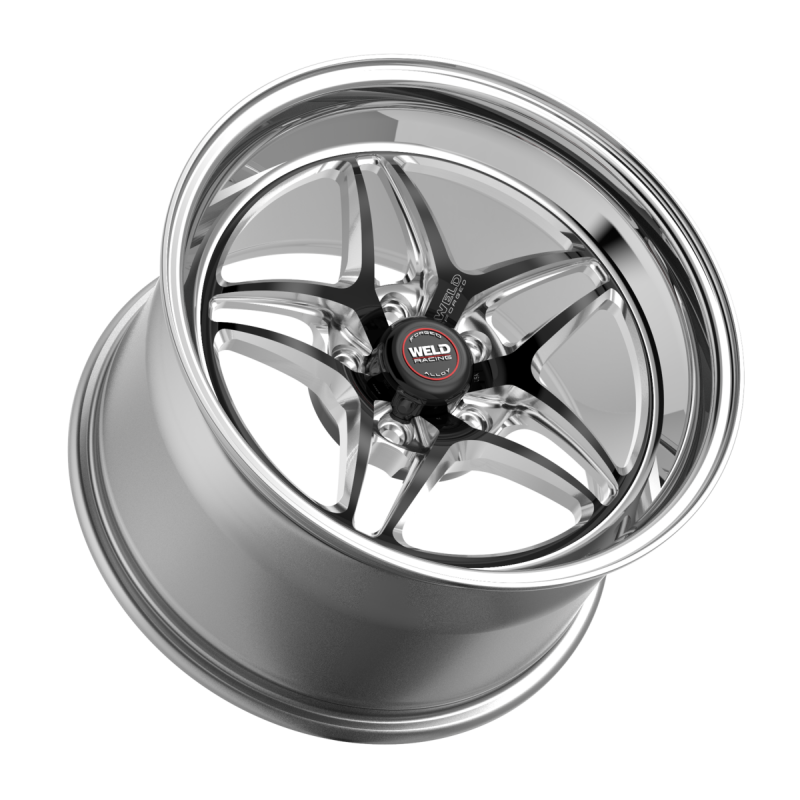 Weld S81 20x9 / 5x120 / 6.3 BS / 3.18 HB - Black Center - Polished Shell - Non-BL Wheel