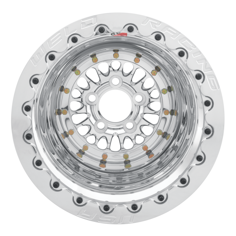 Weld RPM 15x8 / 5x4.75 / 4 BS / 3.18 HB - Polished Center - Polished Shell - Non-BL Wheel