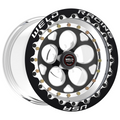 Weld Magnum III Beadlock 15x8/5x4.5/5.5 BS/3.18 HB-Black Center-Polished Shell-Black SBL MT Wheel