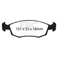 EBC 11+ Fiat 500 1.4 (ATE Calipers) Yellowstuff Front Brake Pads