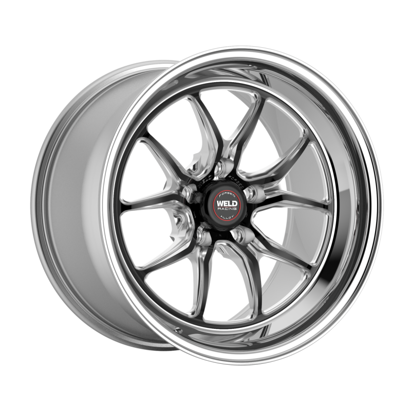 Weld S85 18x11 / 5x120.65 / 6.6 BS / 3.18 HB - Black Center - Polished Shell - Non-BL Wheel