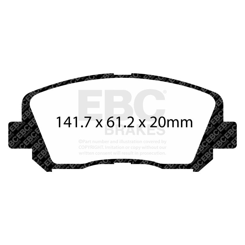EBC 15+ Chrysler 200 3.6 (Heavy Duty Brakes) Yellowstuff Front Brake Pads