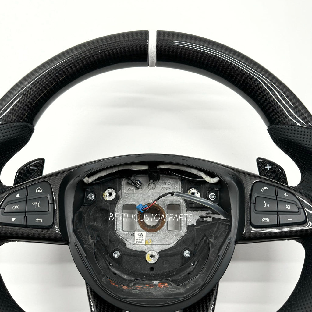 2015-2018 Mercedes W205 GLA GLC AMG GT – Carbon – Black Stitching
