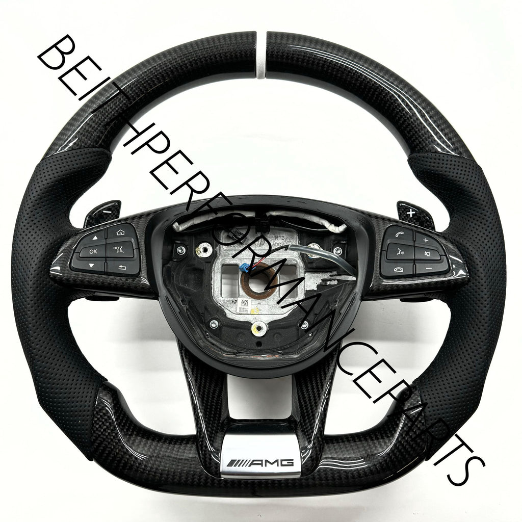 2015-2018 Mercedes W205 GLA GLC AMG GT – Carbon – Black Stitching