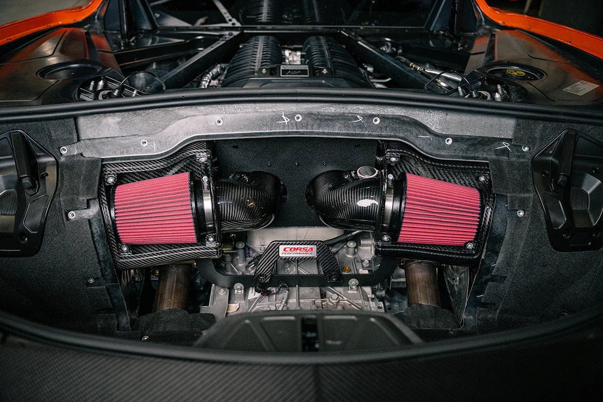 Corsa Carbon Fiber Dual Air Intake System for 2023–2025 Chevrolet Corvette C8 Z06 (LT6 5.5L)