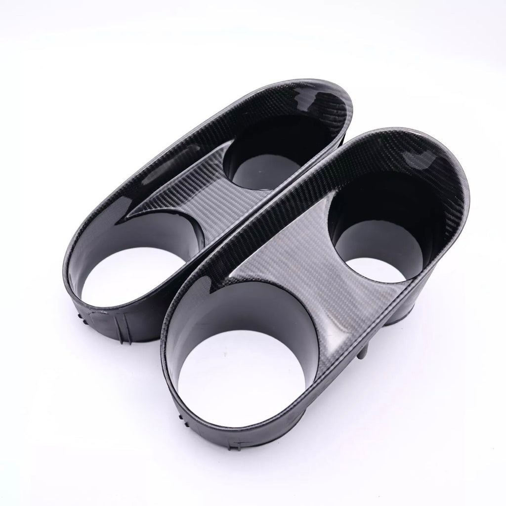 2003-2004 Ford Mustang SVT Cobra Carbon Fiber Fog Light Bezel Trim Surround image 1