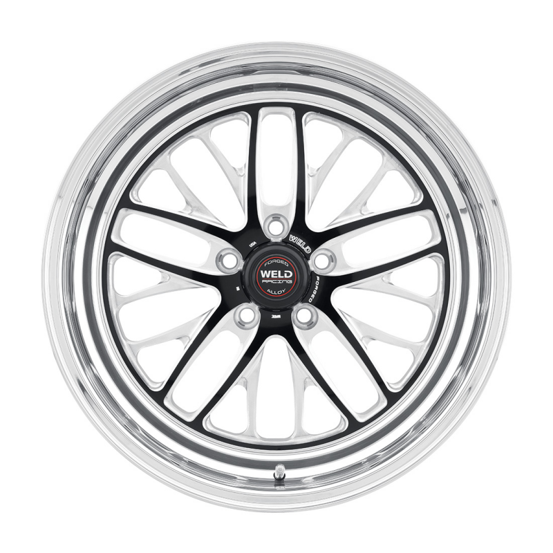 Weld S82 18x8 / 5x120.65 / 4.7 BS / 3.18 HB - Black Center - Polished Shell - Non-BL Wheel