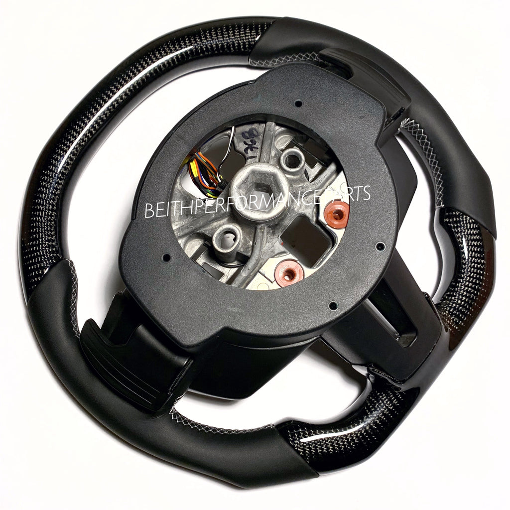 2018+ Ford Mustang –  Carbon – Grey Stitch, No Stripe