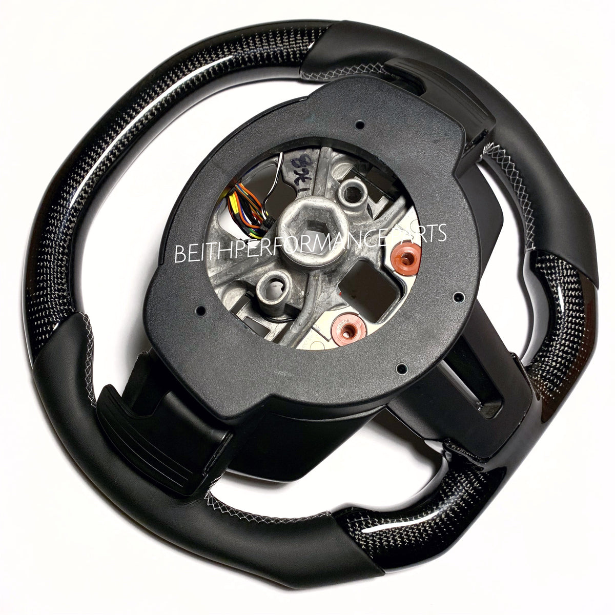 2018+ Ford Mustang –  Carbon – Grey Stitch, No Stripe