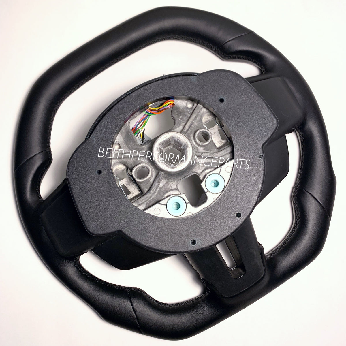 2015-2017 Ford Mustang – Custom Full Black Leather – With Carbon Bezels