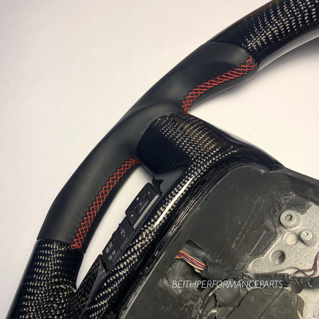 2011-2014 Ford Raptor – Carbon – Red Stitch, Red Stripe
