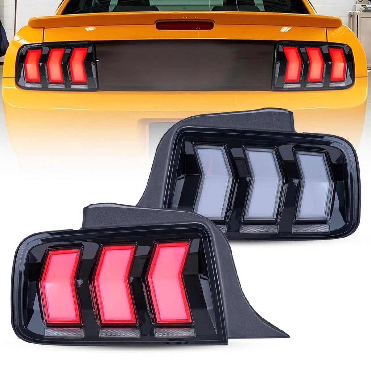 2005-2009 Ford Mustang S197 LED Sequential Taillights - Smoked Lens (Pair)