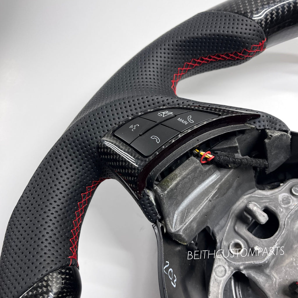 2013-2016 Fiat 500 ABARTH – Carbon – Red Stitching