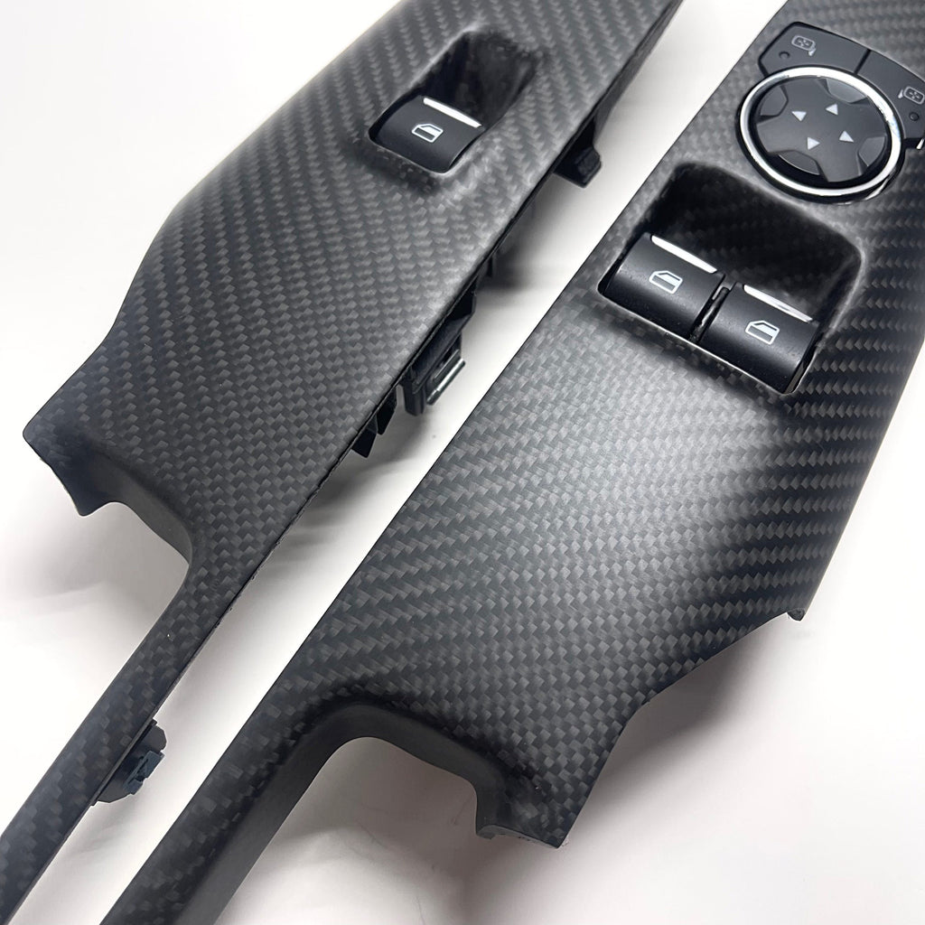 2015+ Ford Mustang – Matte Carbon Window Switch Trims