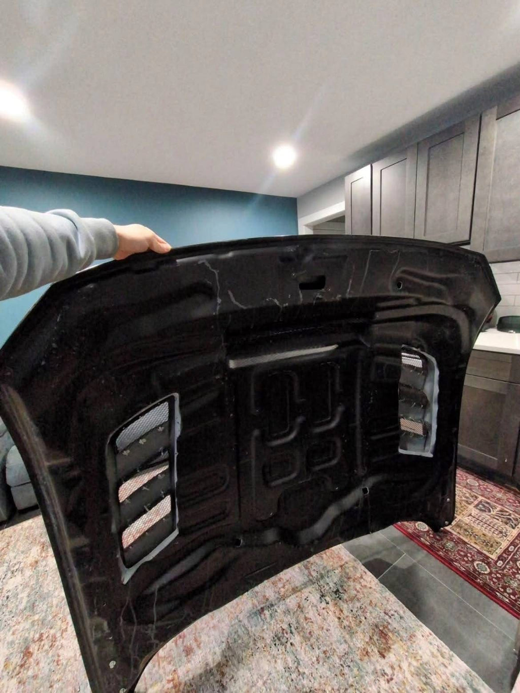 2015–2023 Ford Mustang GT500 Style Carbon Fiber Hood image 2