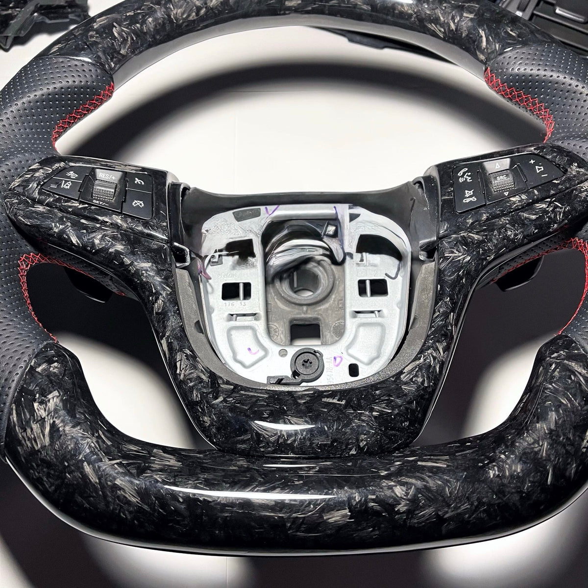 2014-2017 Chevrolet SS Sedan Carbon Fiber Steering Wheel + Interior Set - 8pc image 4