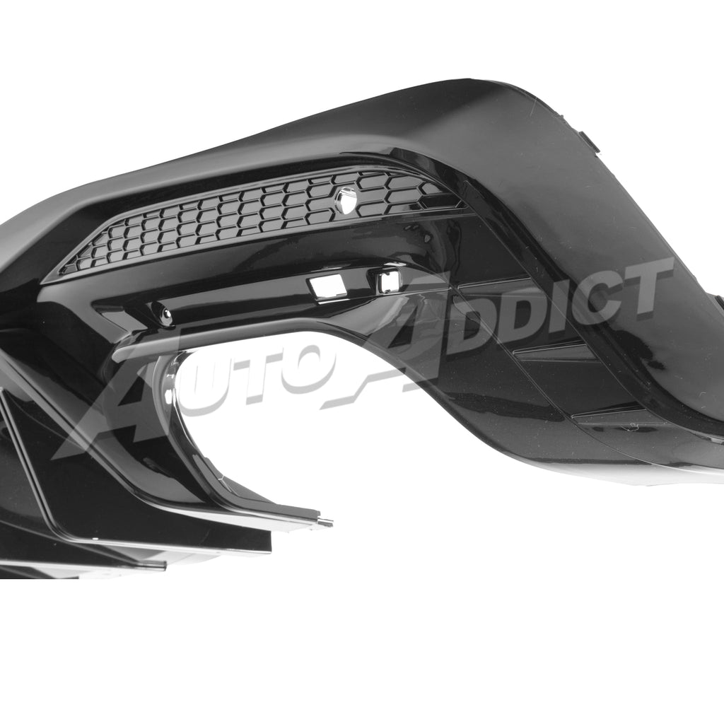 2024+ Ford Mustang Dark Horse Rear Diffuser Gloss Black Quad Tips