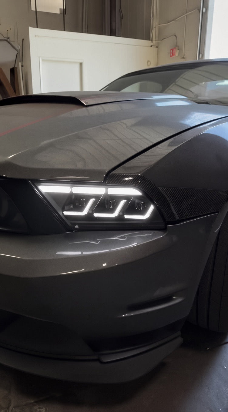 S650 Style Full LED Headlights for 2010-2014 Ford Mustang S197 – Plug & Play