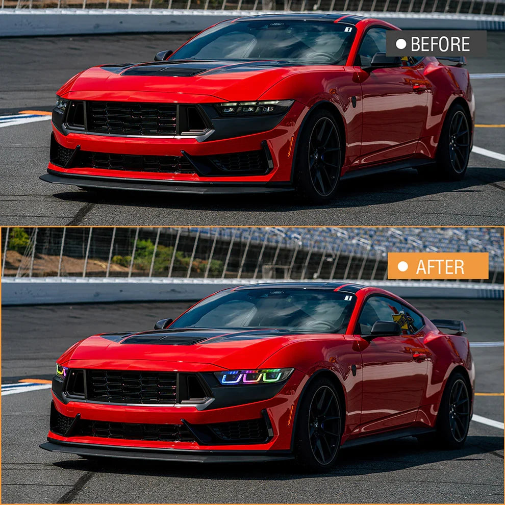 2024+ Ford Mustang RGB Triple Projector LED Headlights (Pair)