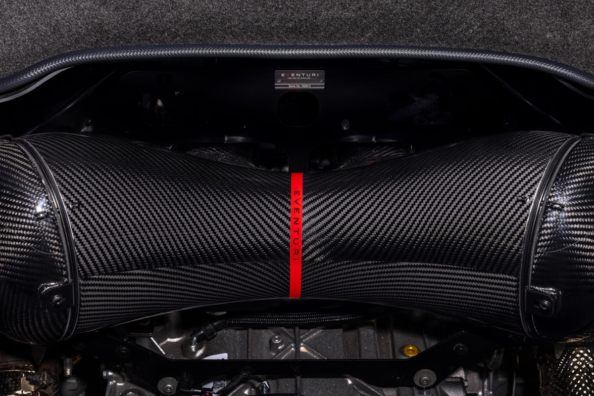 2023+ Chevrolet Corvette C8 Z06 Eventuri Carbon Fiber Intake System with Clear Lid