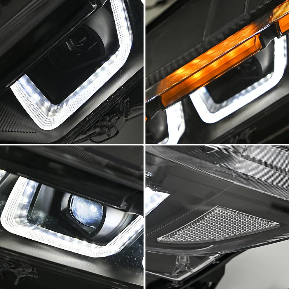 2024+ Ford Mustang Triple Projector LED Headlights (Pair)