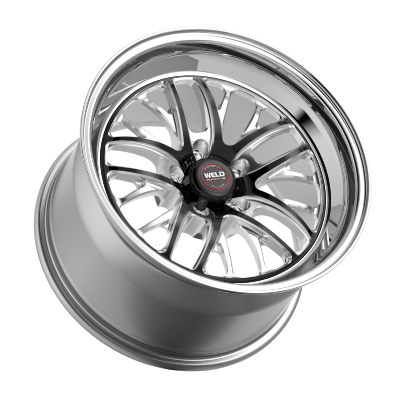 Weld S82 17x7 / 5x120 / 5.3 BS / 3.18 HB - Black Center - Polished Shell - Non-BL Wheel