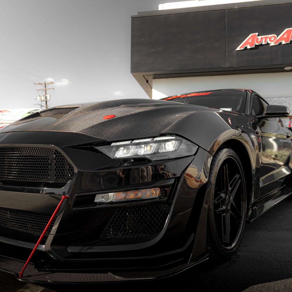 2018-2023 Ford Mustang Projector Headlights S650 Style LED Amber Sequential Turn Signals image 0