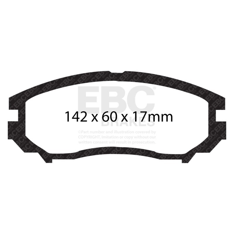 EBC 04-06 Hyundai Tiburon 2.7 6 speed Yellowstuff Front Brake Pads