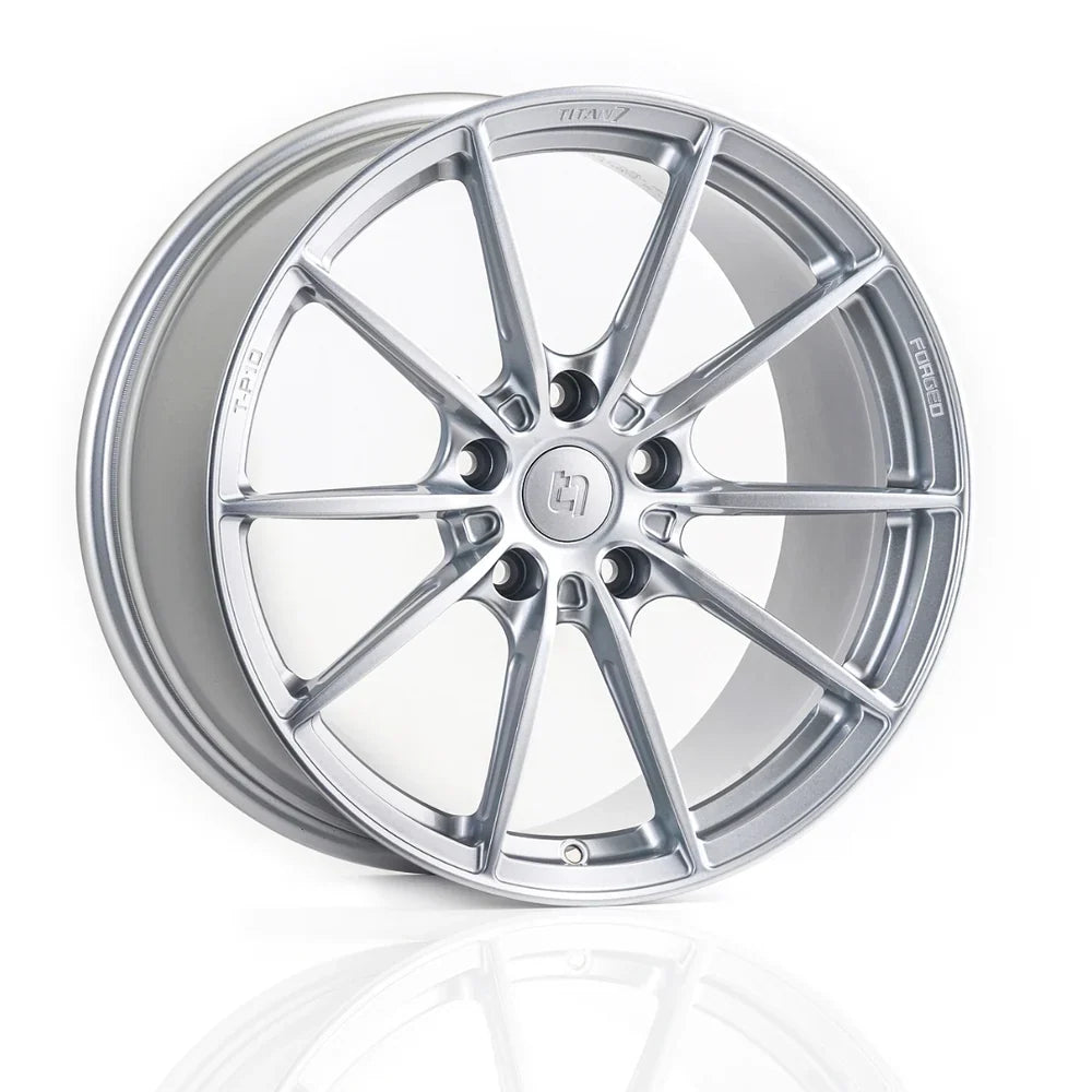 Titan 7 T-P10 19x9 / 20x11.5 C8 Corvette Forged Wheels – Brushed Clear