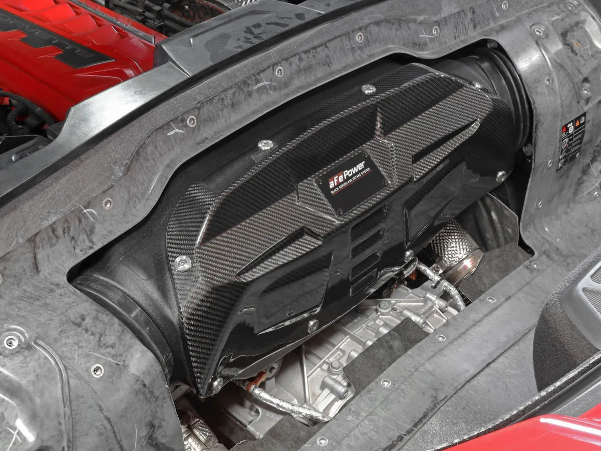 aFe Power Black Series Carbon Fiber Cold Air Intake System w/ Pro 5R Filters – Chevrolet C8 Corvette 2020–2026