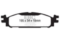 EBC 13+ Ford Taurus 2.0 Turbo Redstuff Front Brake Pads