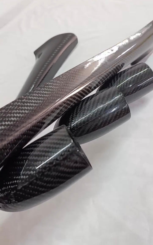 1994-2004 Ford Mustang Carbon Fiber Triple Gauge Pod A-Pillar Trim (Pair)