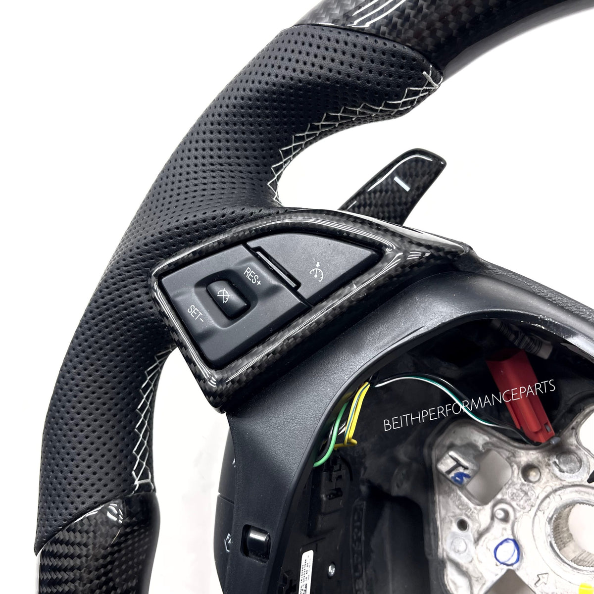 2016+ Chevrolet Camaro SS- Carbon – Grey Stitching
