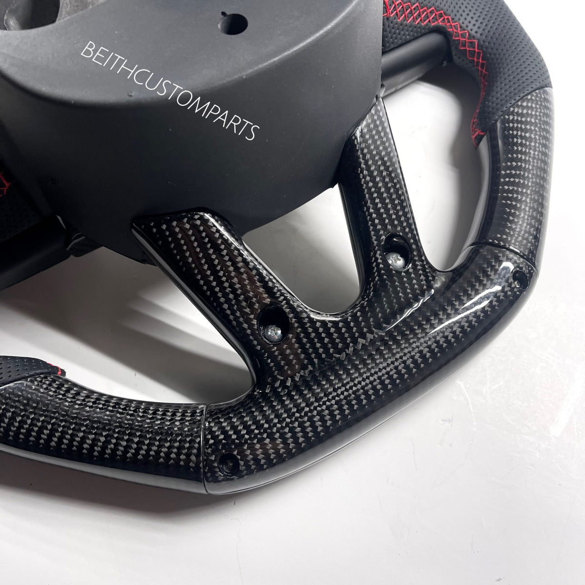 2015+ Dodge Hellcat / 2014+ Jeep SRT – Carbon – Red Stitching