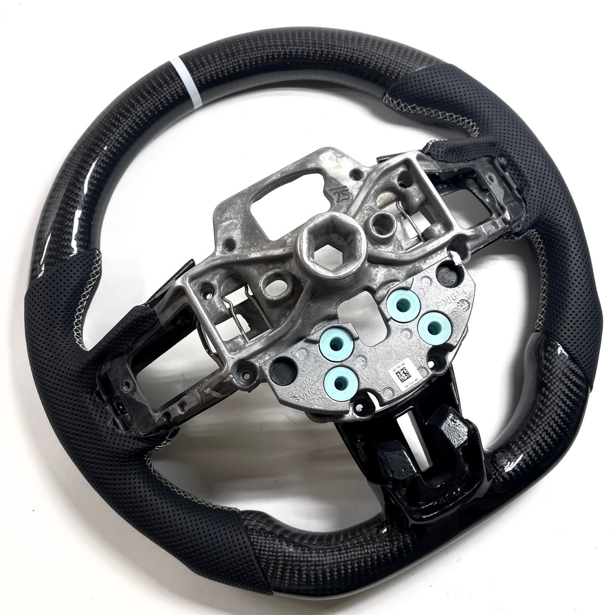 2015-2017 Ford Mustang – Carbon – White Stitching